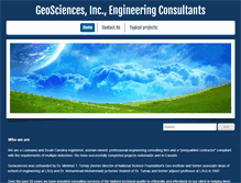 Tablet Screenshot of geosciences-inc.com